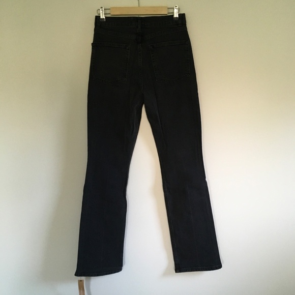 NWT Reformation Peyton High Rise Bootcut Jeans Sz 29 Erie Black Organic Cotton - Picture 2 of 16
